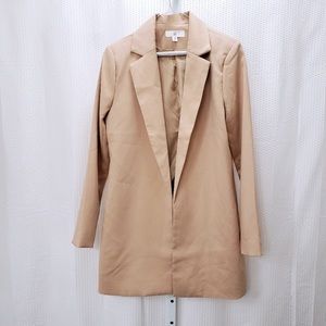 MISSGUIDED TAN BLAZER
